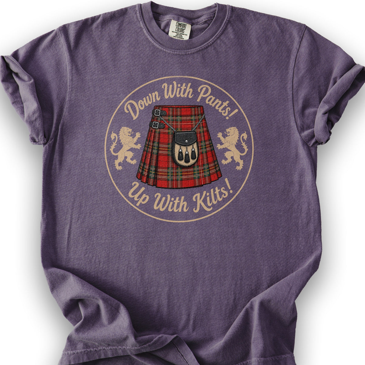 Up With Kilts T-Shirt - Grape