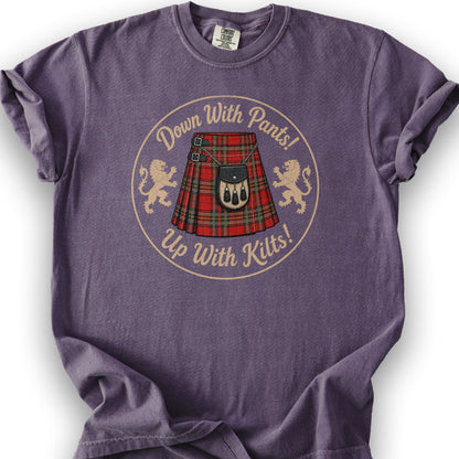 Up With Kilts T-Shirt - Grape