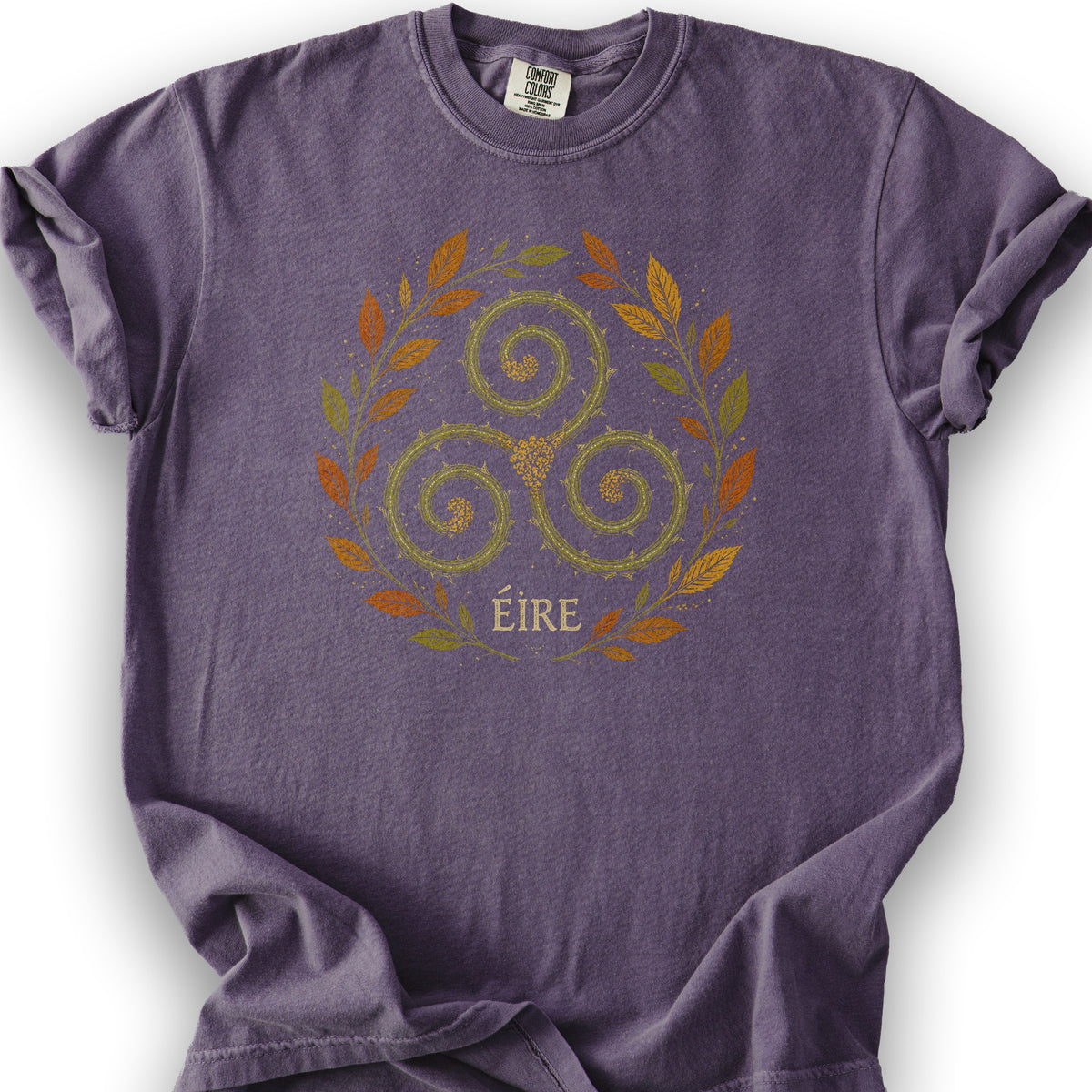 Éire Autumn Spiral T-Shirt - Grape