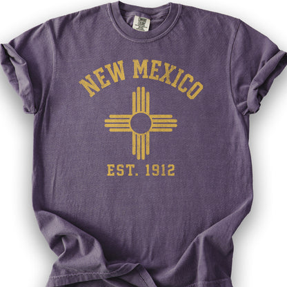 New Mexico Flag T-Shirt - Grape