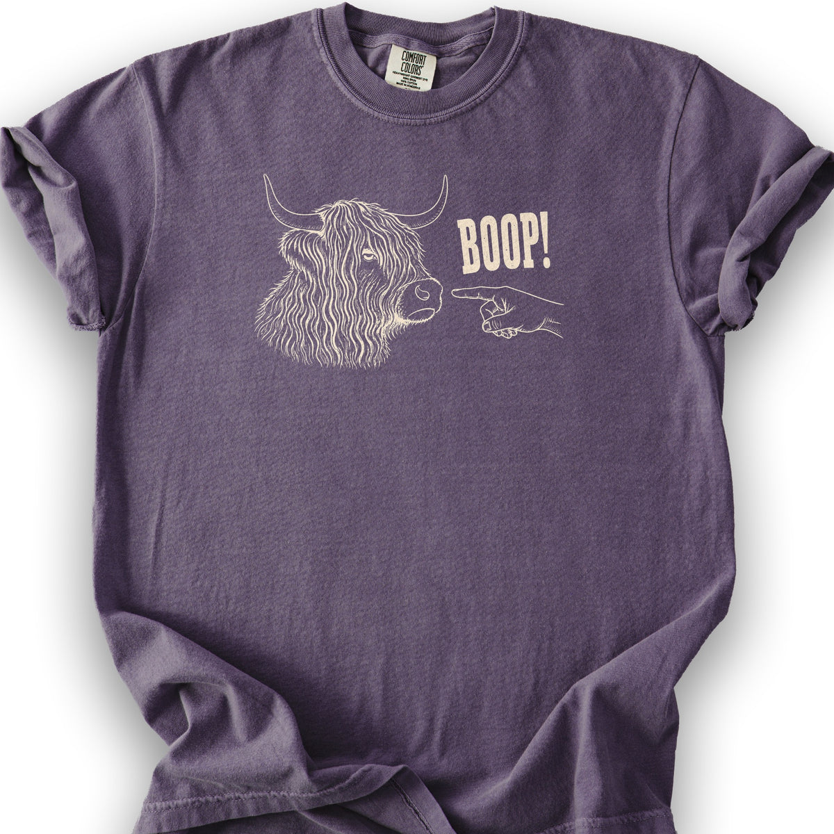 Boop Highland Coo T-Shirt - Grape