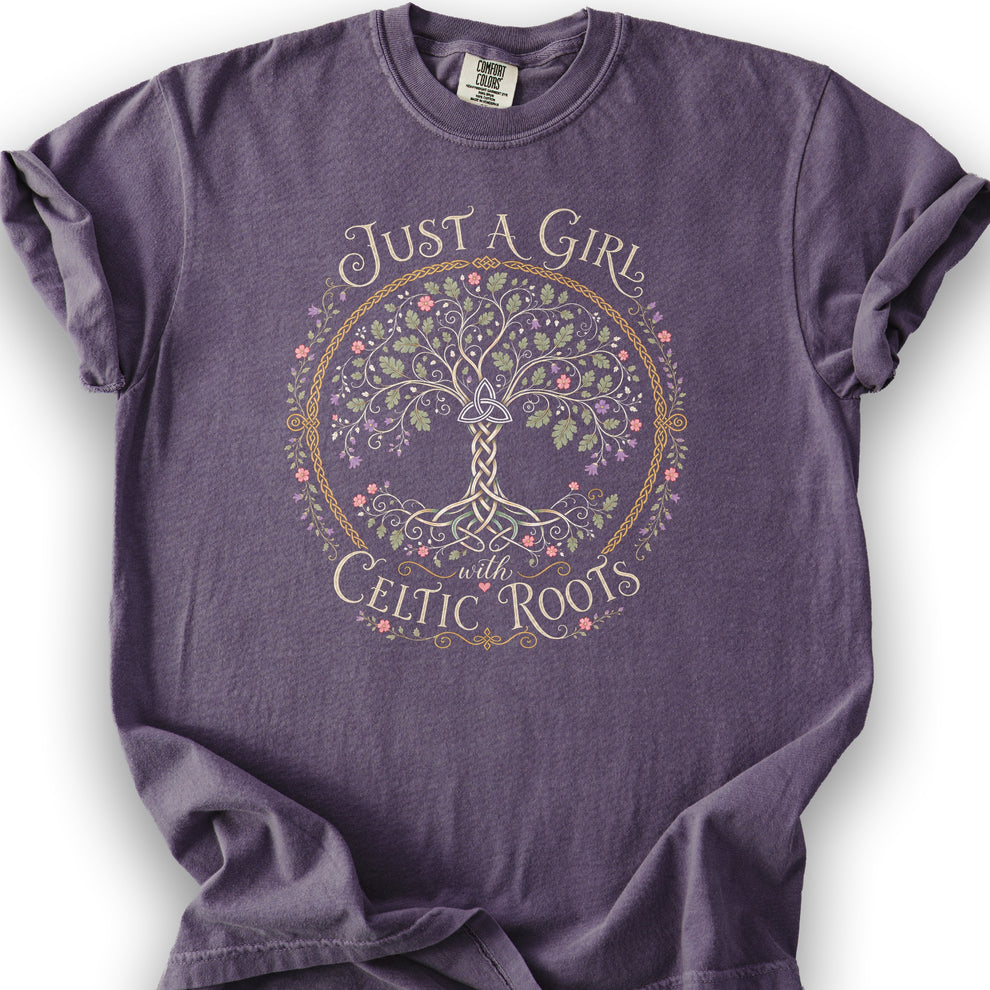 Just A Girl Celtic T-Shirt – Isle & Glen