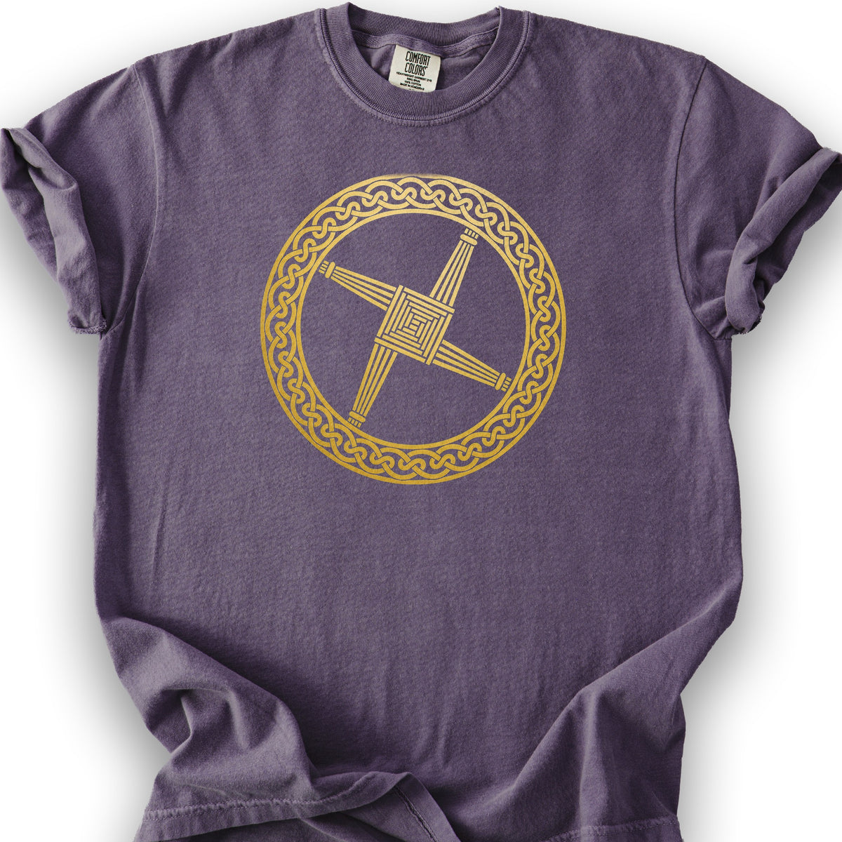 St Brigids Cross T-Shirt - Grape