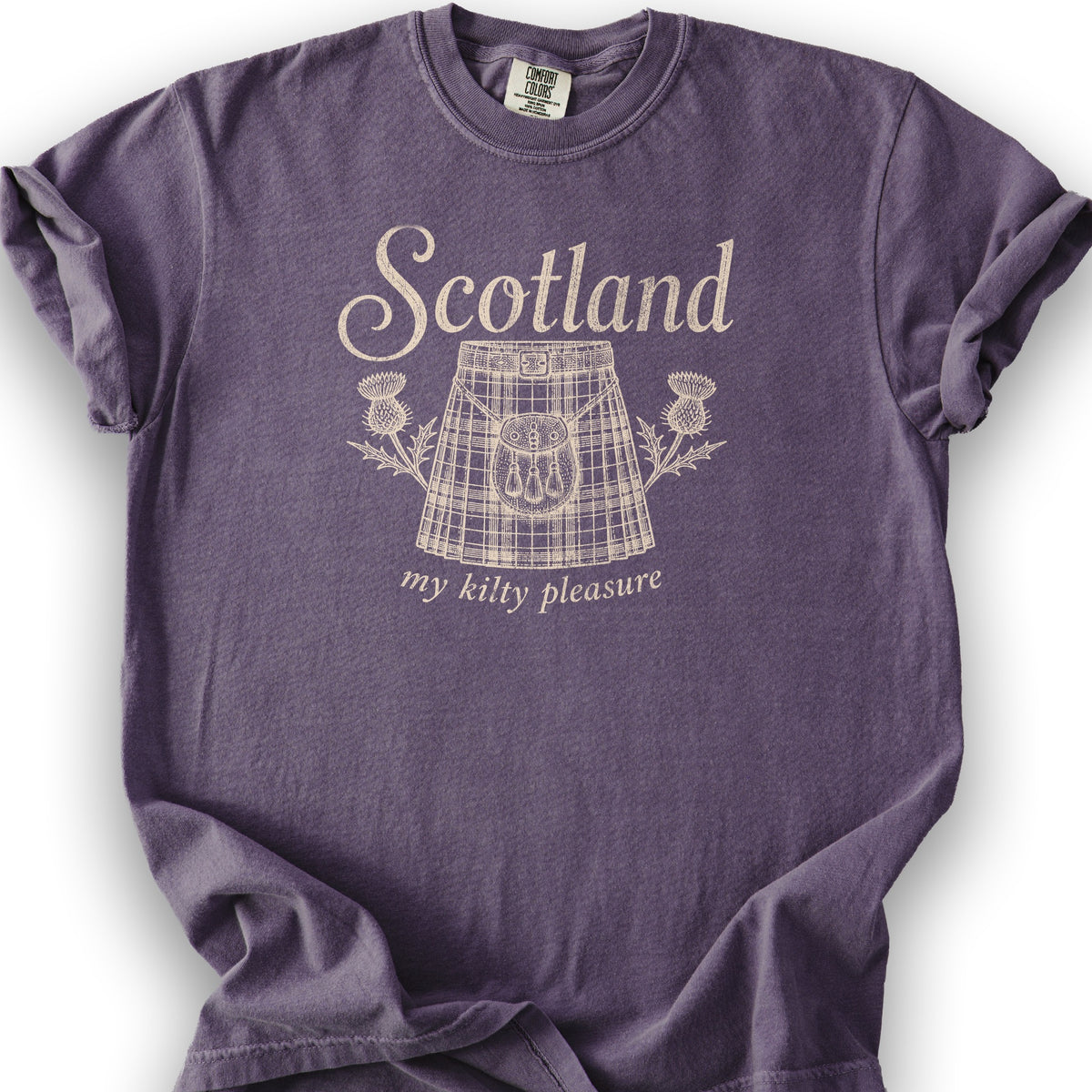 Scotland Kilty Pleasure T-Shirt - Grape