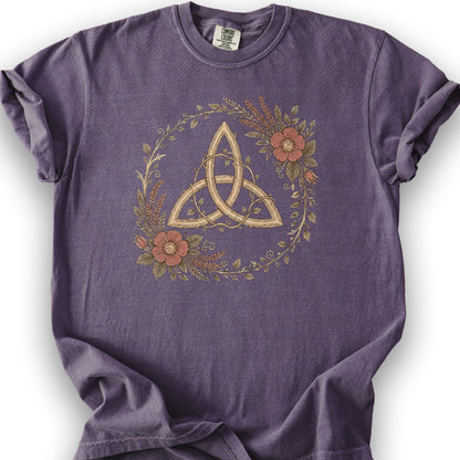 Trinity Garden Wreath T-Shirt - Grape
