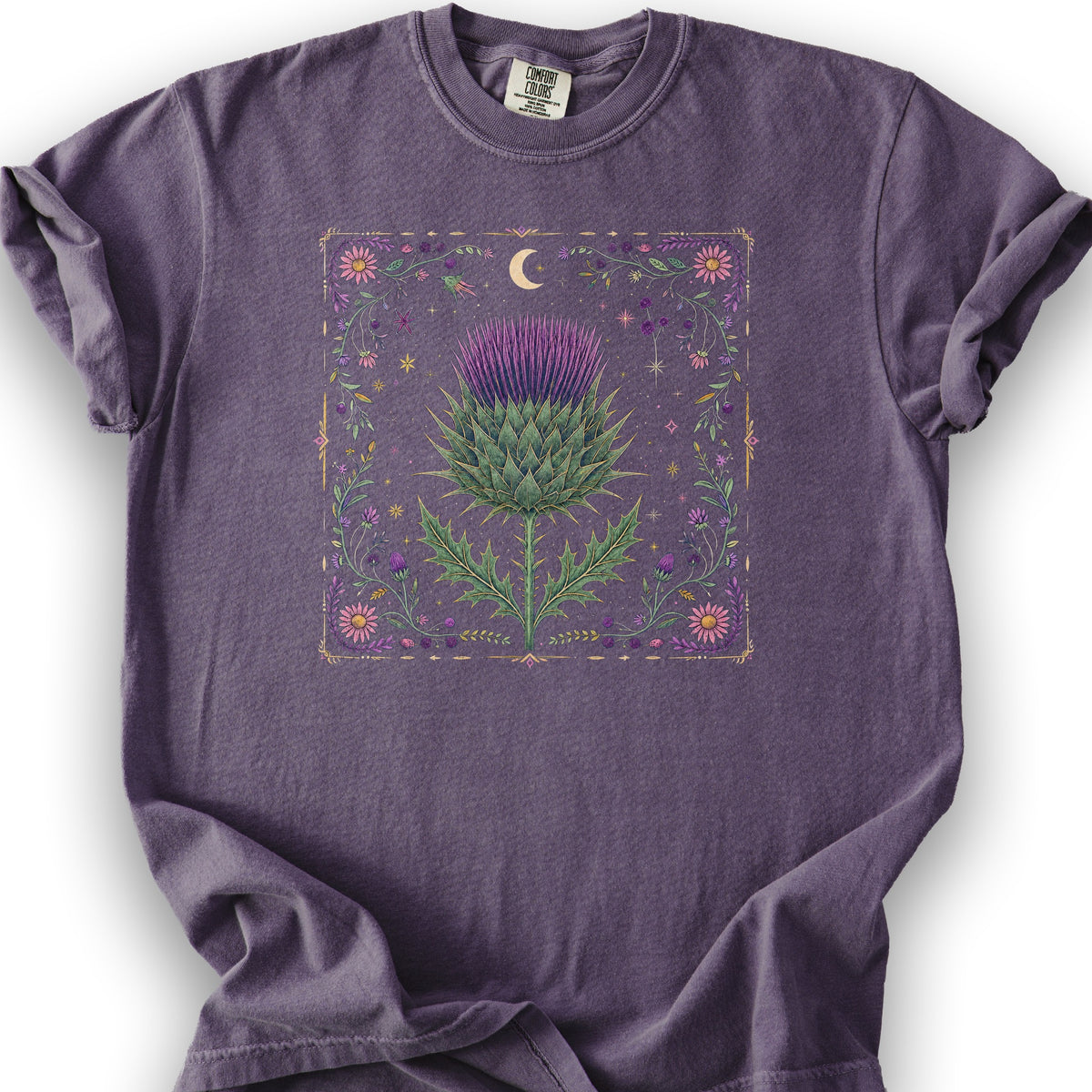 Midnight Thistle T-Shirt - Grape