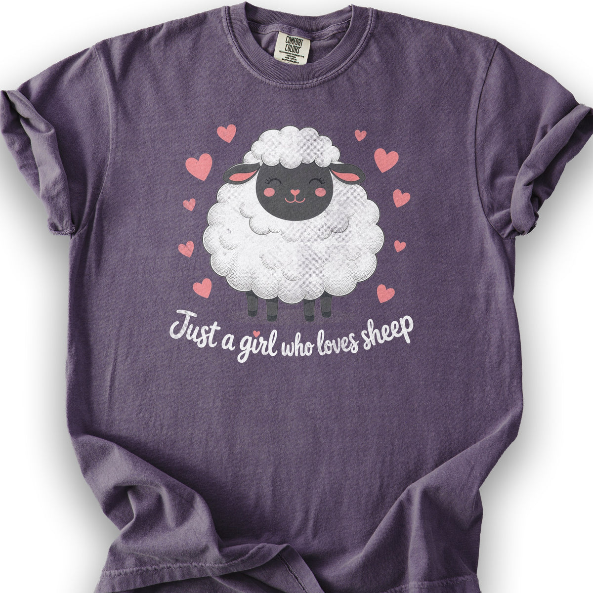 Just A Girl Sheep T-Shirt