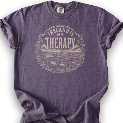 Ireland Is My Therapy Badge T-Shirt