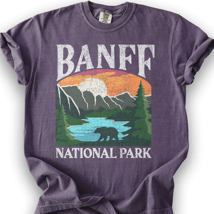 Banff National Park "Big and Bold" T-Shirt - Grape