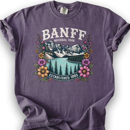 Banff National Park "Wildflower" T-Shirt - Grape