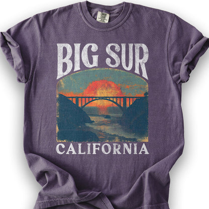 Big Sur California "Big and Bold" T-Shirt - Grape