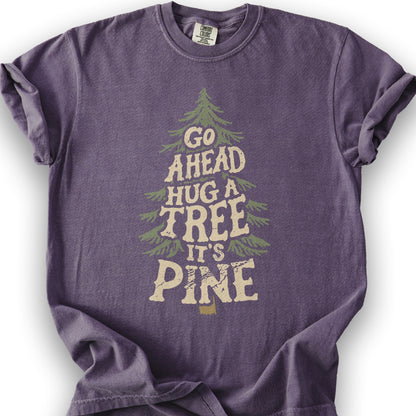 Funny Tree Hugger T-Shirt - Grape