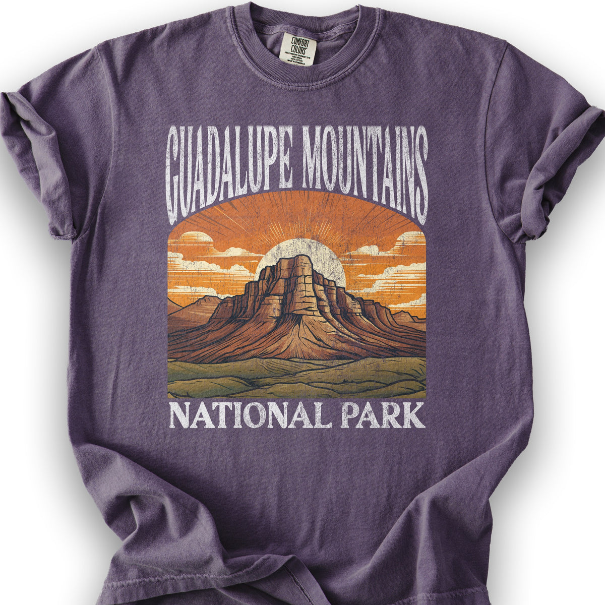 Guadalupe Mountains National Park "Big and Bold" T-Shirt - Grape