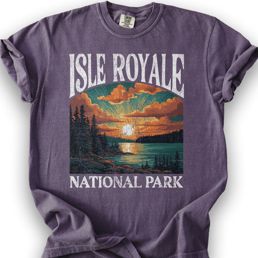 Isle Royale National Park "Big and Bold" T-Shirt - Grape