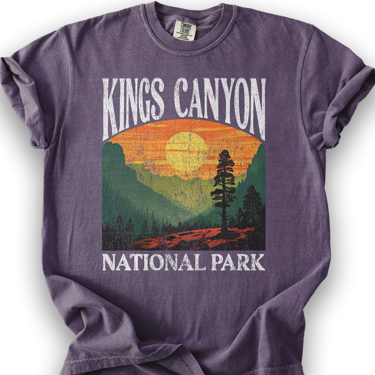 Kings Canyon National Park "Big and Bold" T-Shirt - Grape