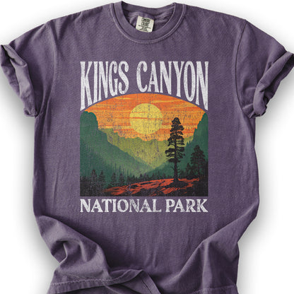 Kings Canyon National Park "Big and Bold" T-Shirt - Grape