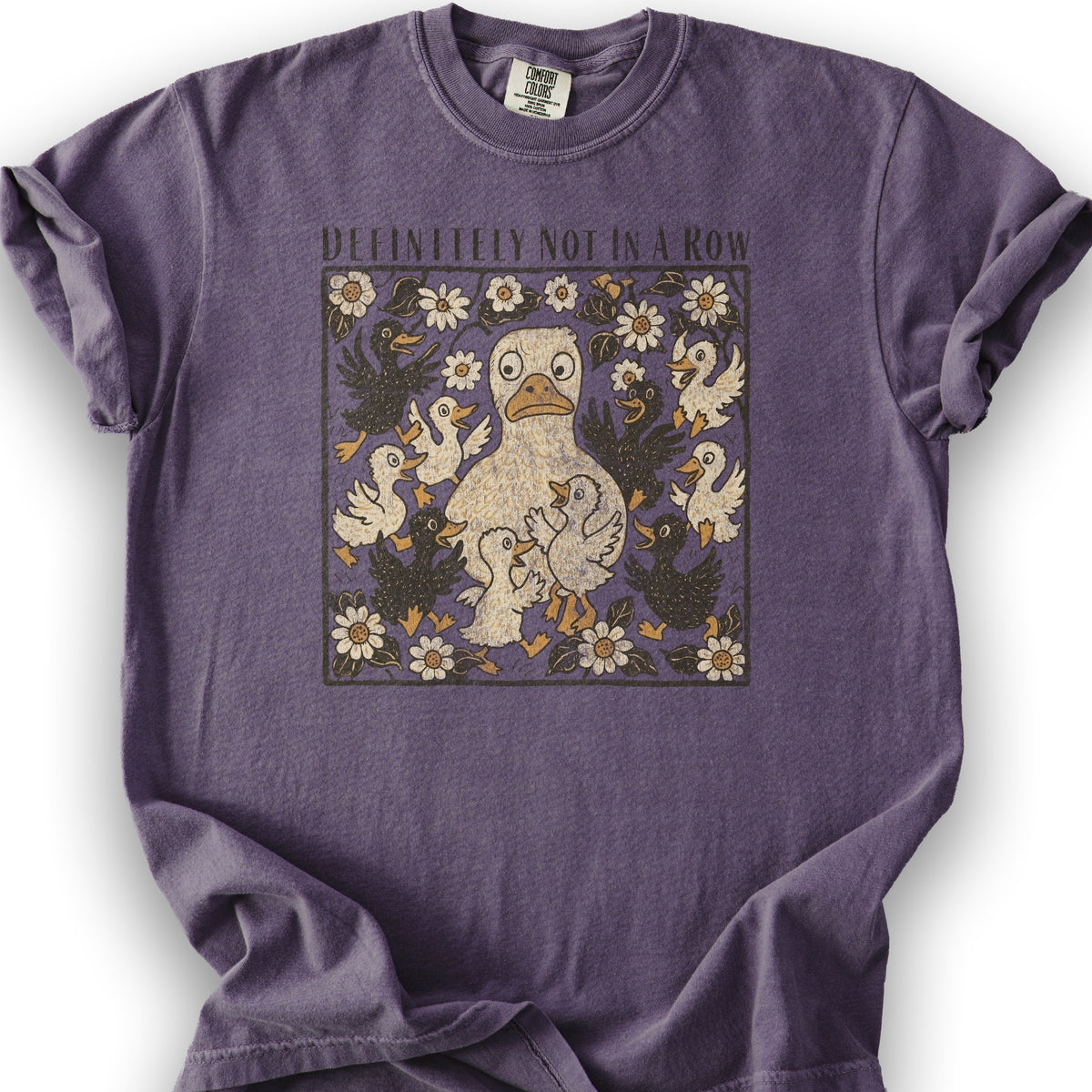Ducks "Definitely Not in a Row" T-Shirt - Grape