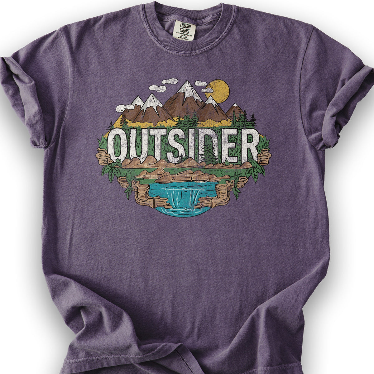 Outsider Graphic T-Shirt - Grape