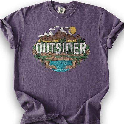 Outsider Graphic T-Shirt - Grape