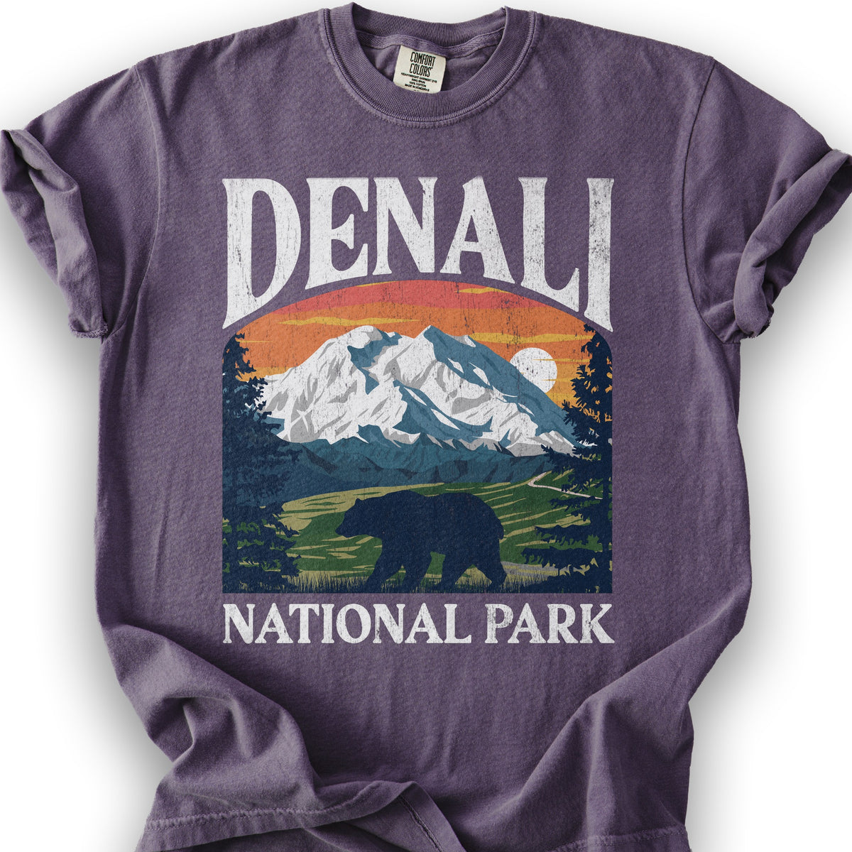 Denali National Park "Big and Bold" T-Shirt - Grape