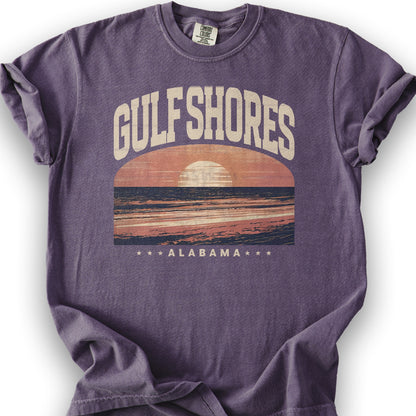 Gulf Shores Alabama "Varsity" Shirt - Grape