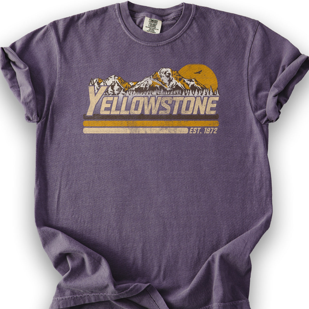 Yellowstone Retro Stripe T-Shirt - Grape
