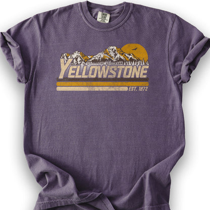 Yellowstone Retro Stripe T-Shirt - Grape
