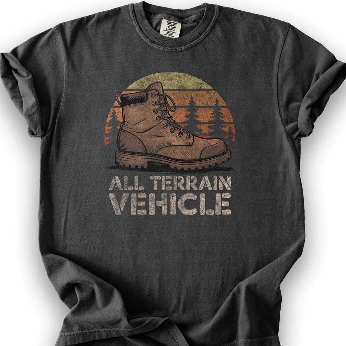 "All Terrain Vehicle" Textured T-Shirt - Graphite