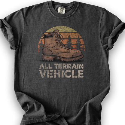 "All Terrain Vehicle" Textured T-Shirt - Graphite