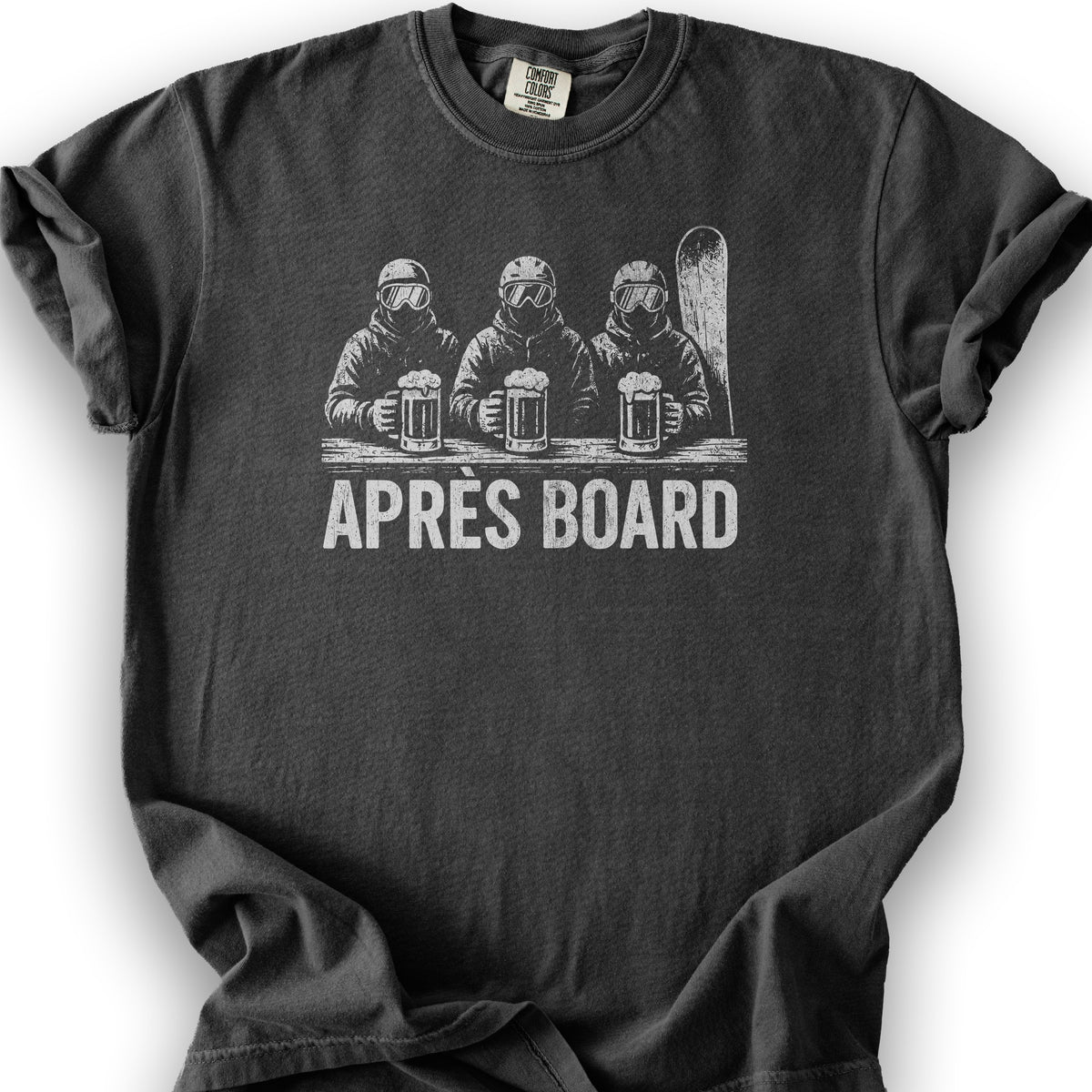 "Apres Board" Snowboard T-shirt - Graphite