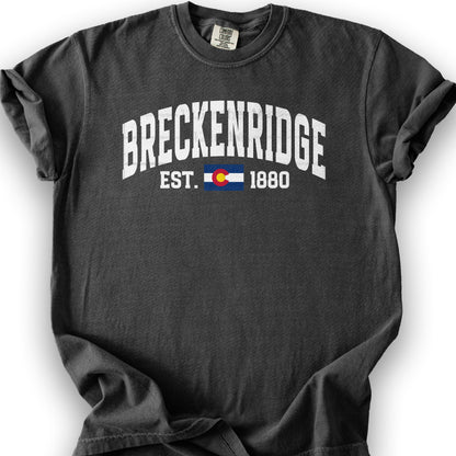 Breckenridge Colorado Varsity T-Shirt - Graphite