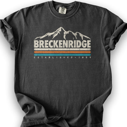 Breckenridge Retro Stripe T-Shirt - Graphite