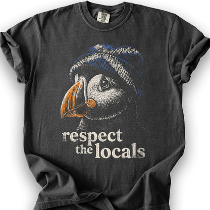 Puffin Scotland Beanie T-Shirt - Graphite