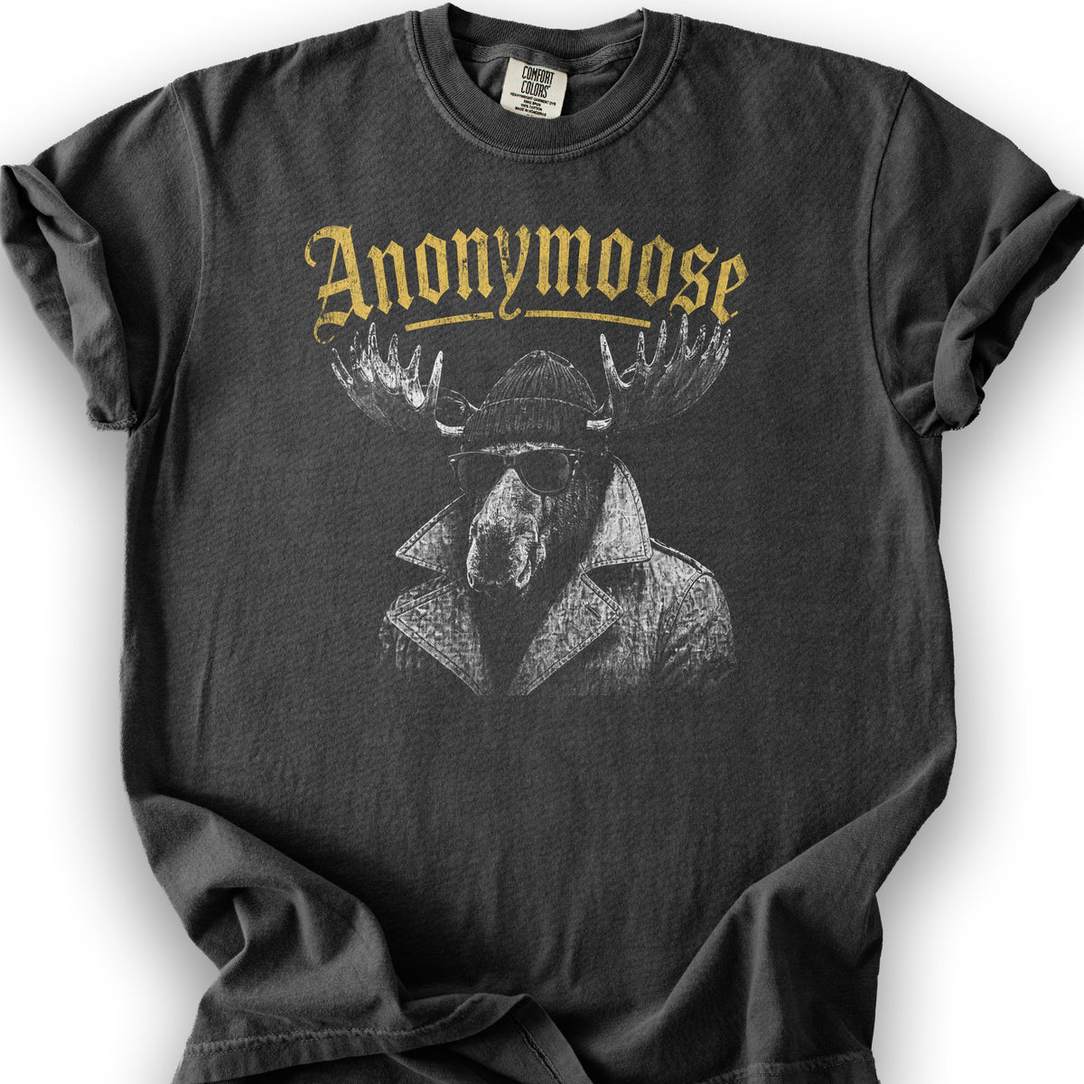 Anonymoose Halftone T-Shirt - Graphite