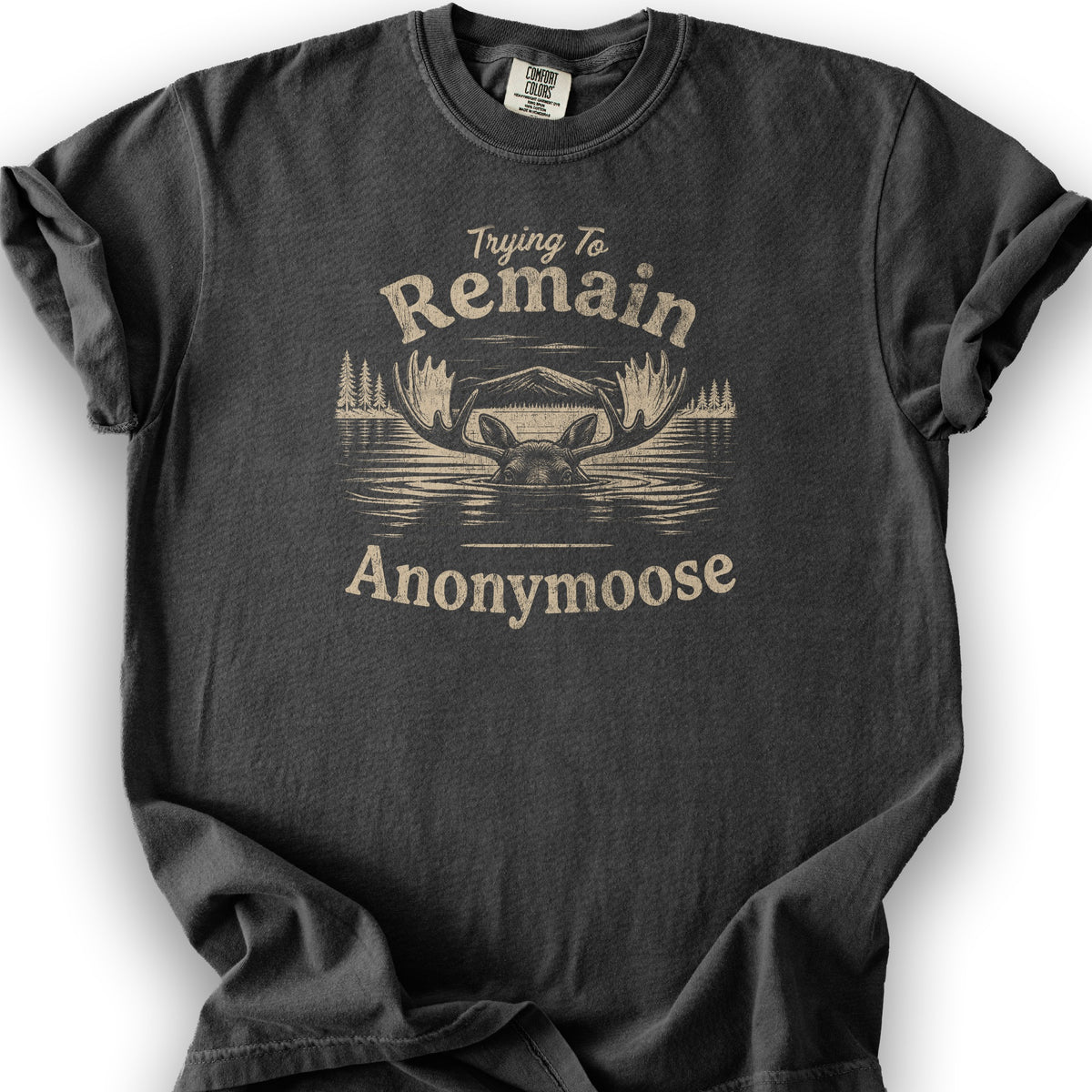 Remain Anonymoose T-Shirt - Graphite
