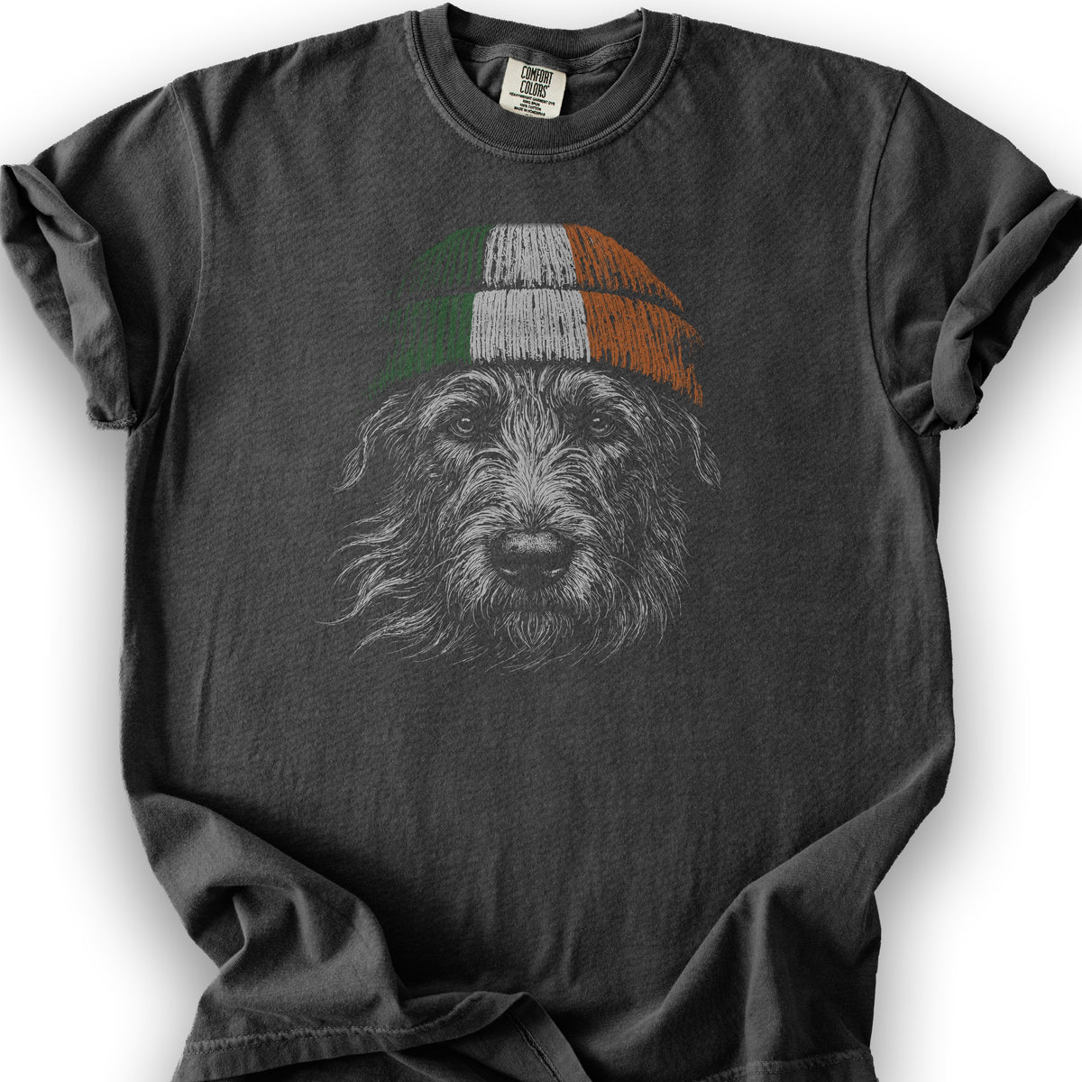 Irish Wolfhound Beanie T-Shirt - Graphite