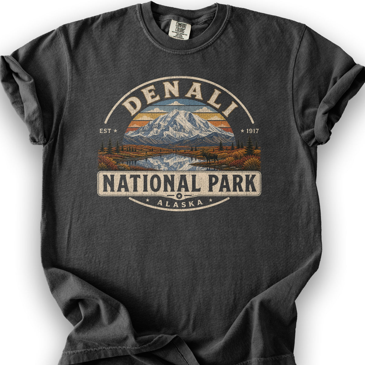 Denali Medallion T-Shirt - Graphite