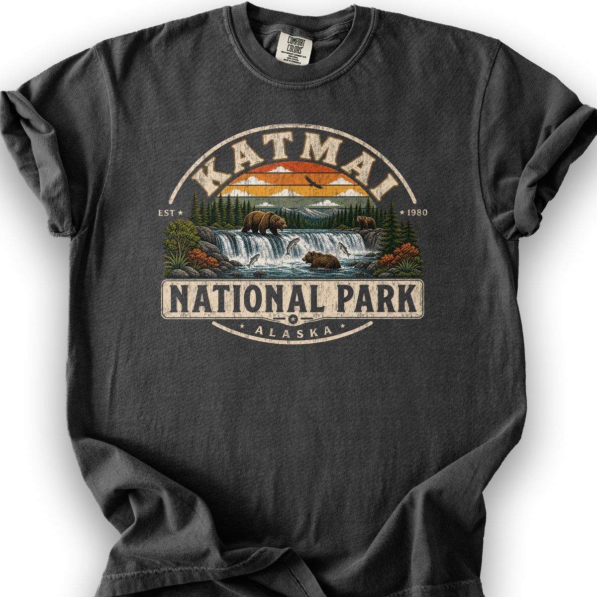 Katmai Medallion T-Shirt - Graphite