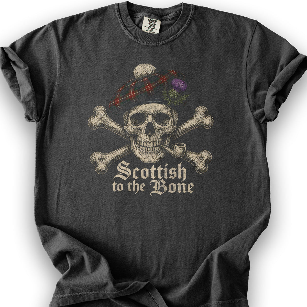 Scottish Crossbones T-Shirt - Graphite