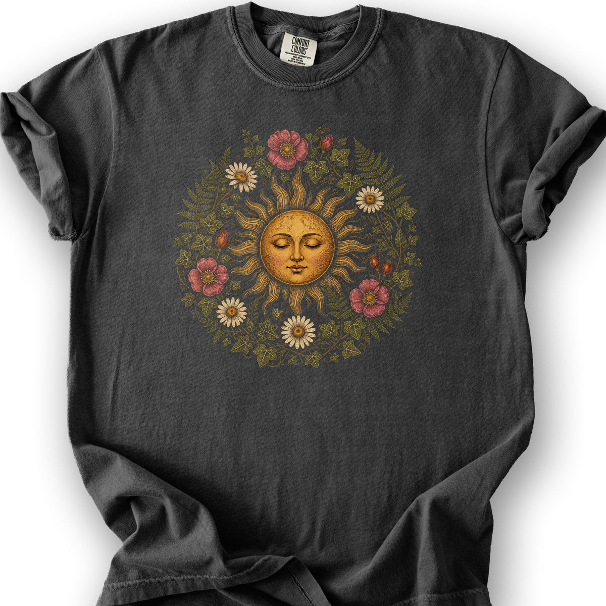 Celestial Bloom T-Shirt - Graphite