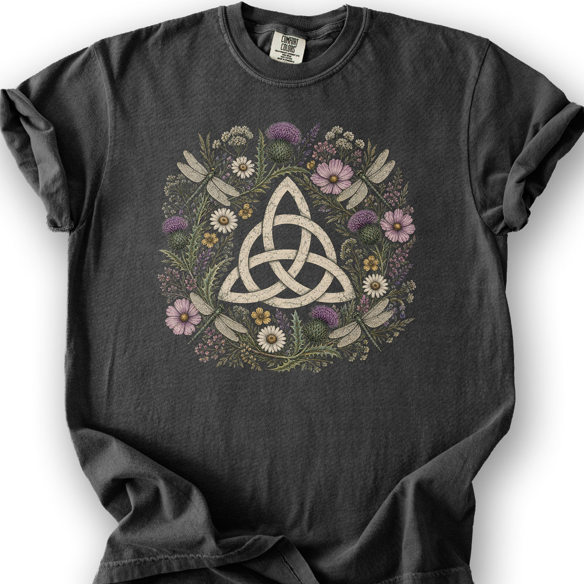 Trinity Knot Wreath T-Shirt - Graphite