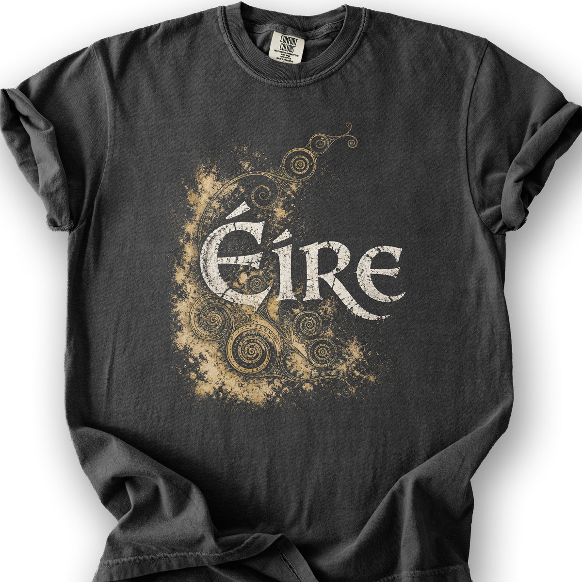 Éire Ancient Spirals T-Shirt - Graphite