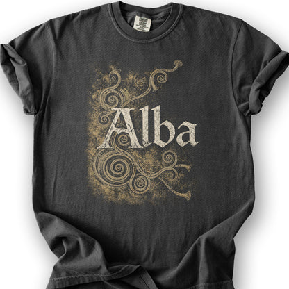 Alba Ancient Spirals T-Shirt - Graphite