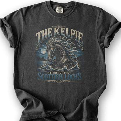 The Kelpie Scottish Lochs T-Shirt - Graphite