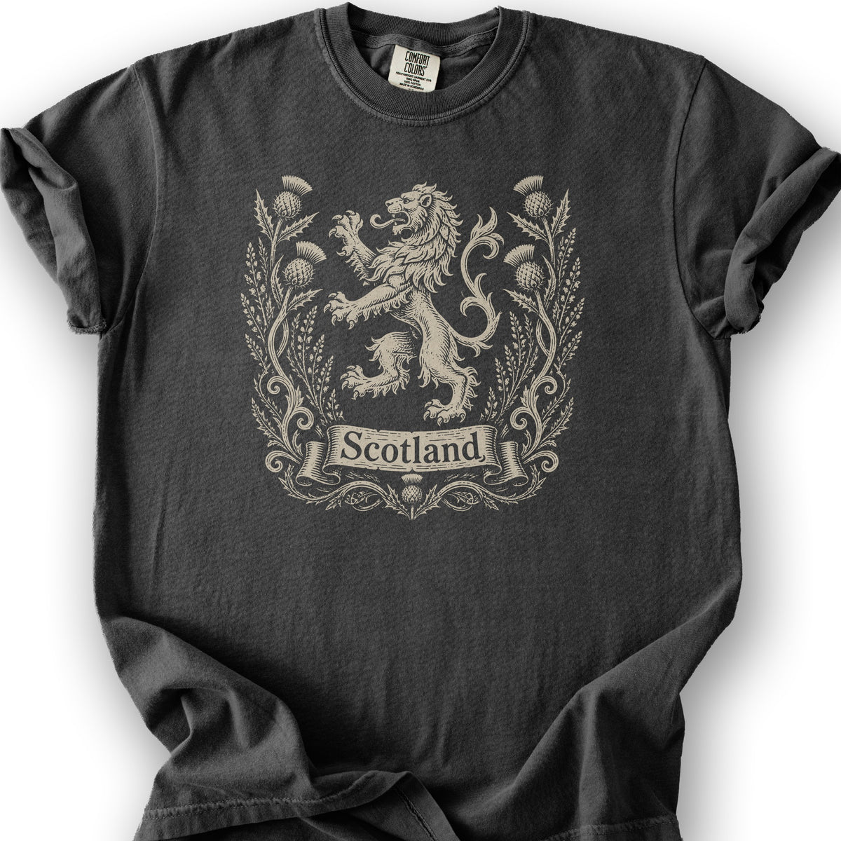 Scotland Lion Crest T-Shirt - Graphite