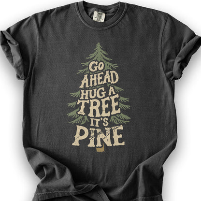 Funny Tree Hugger T-Shirt - Graphite