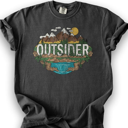 Outsider Graphic T-Shirt - Graphite