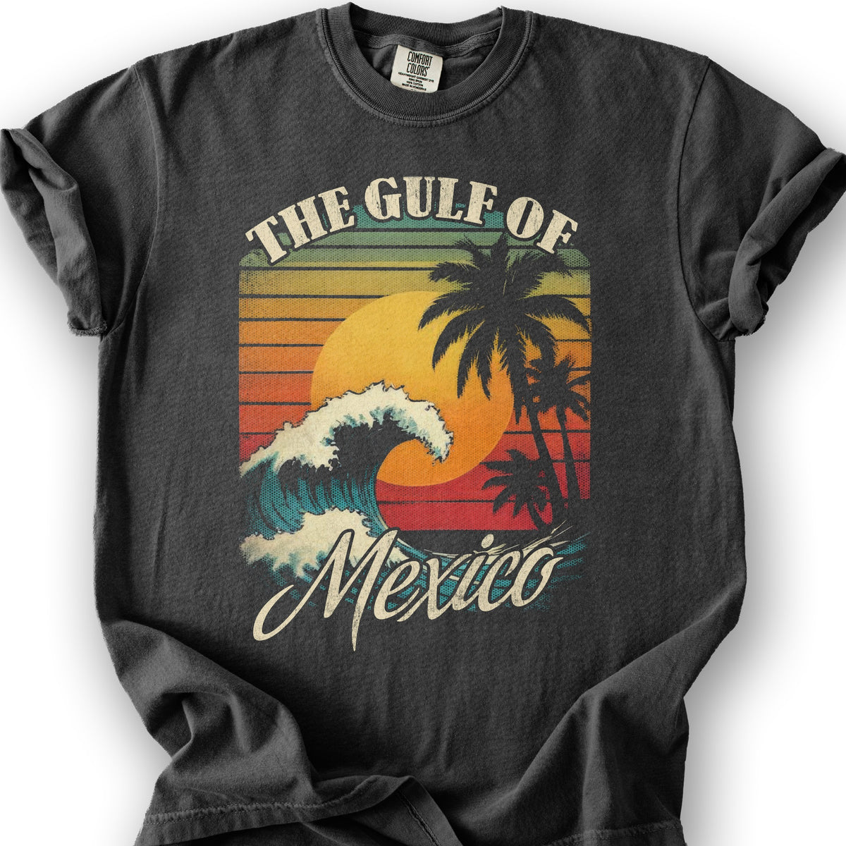 Gulf of Mexico "Retro Wave" T-Shirt - Graphite