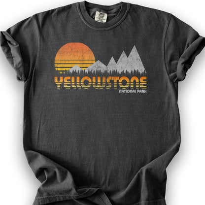 Yellowstone 80's Retro T-Shirt - Graphite