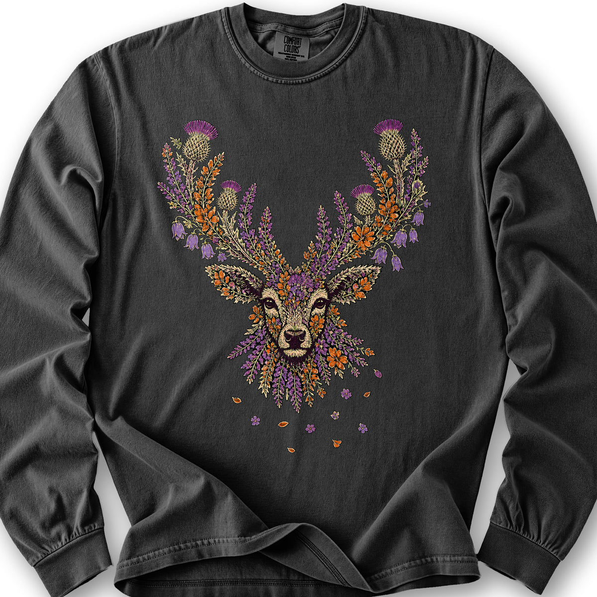Floral Stag Long Sleeve Shirt